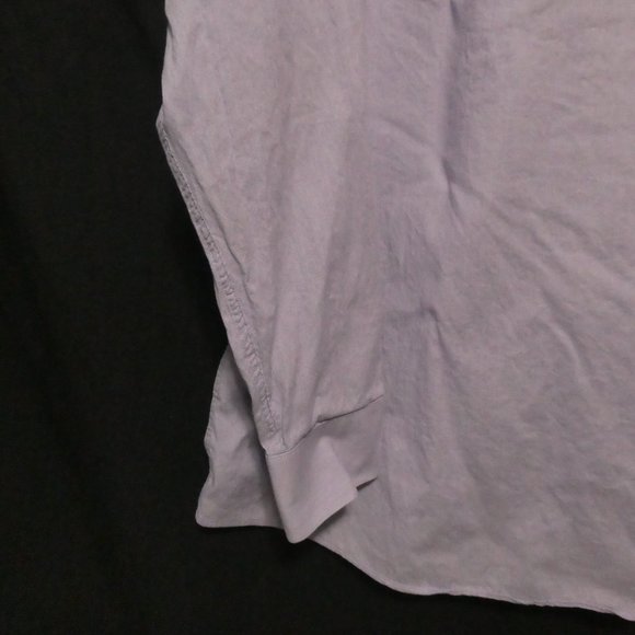 CALVIN KLEIN | Size 15, 34-35 | 100% Cotton | Lilac Button Down Dress Shirt - Picture 13 of 16